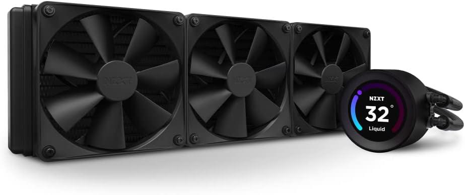 Водно охлаждане за процесор NZXT Kraken Elite 360 Black, LCD Display
