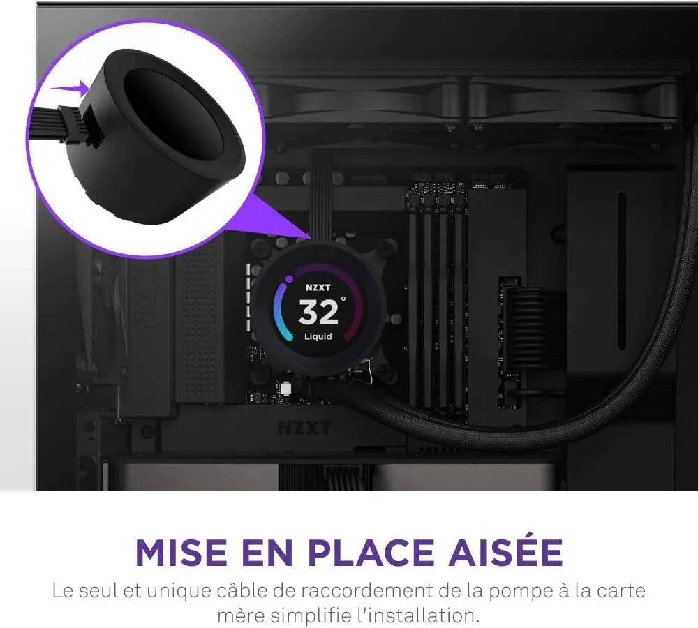 Водно охлаждане за процесор NZXT Kraken Elite 360 Black, LCD Display