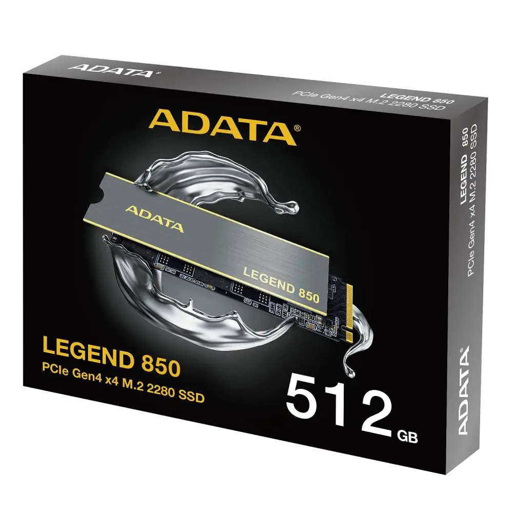 Диск SSD ADATA LEGEND 850 512GB M.2 2280 NVMe Gen4x4 - ALEG850-512GCS