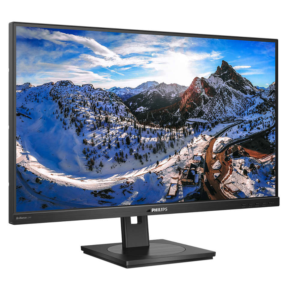 Монитор Philips 279P1/00, 27", IPS, 4K UHD 3840x2160, 60hz, 4ms, USB-C, RJ45, HDMI