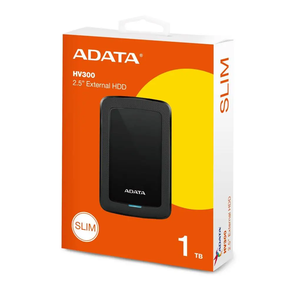 Външен диск Adata HV300 1TB USB 3.2 Gen 1 External Hard Drive - AHV300-1TU31-CBK