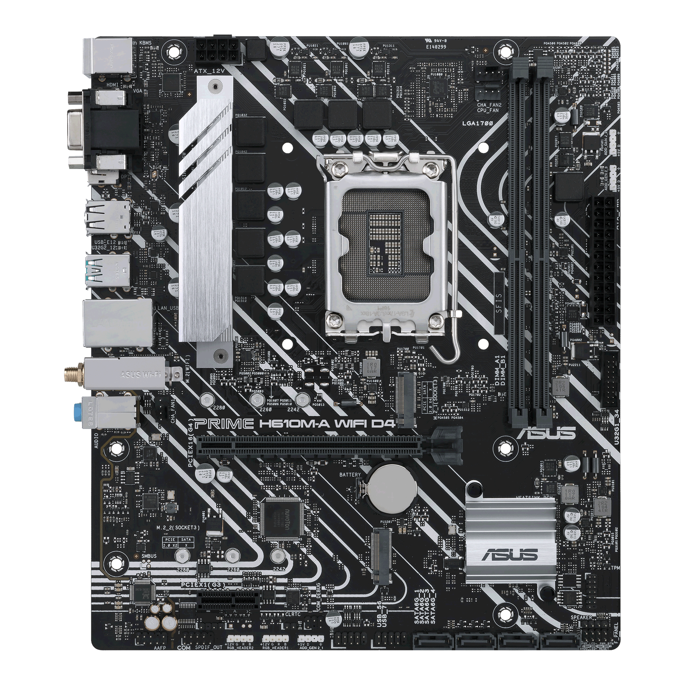 Дънна платка ASUS PRIME H610M-A WIFI D4 - 90MB1C80-M0EAY0