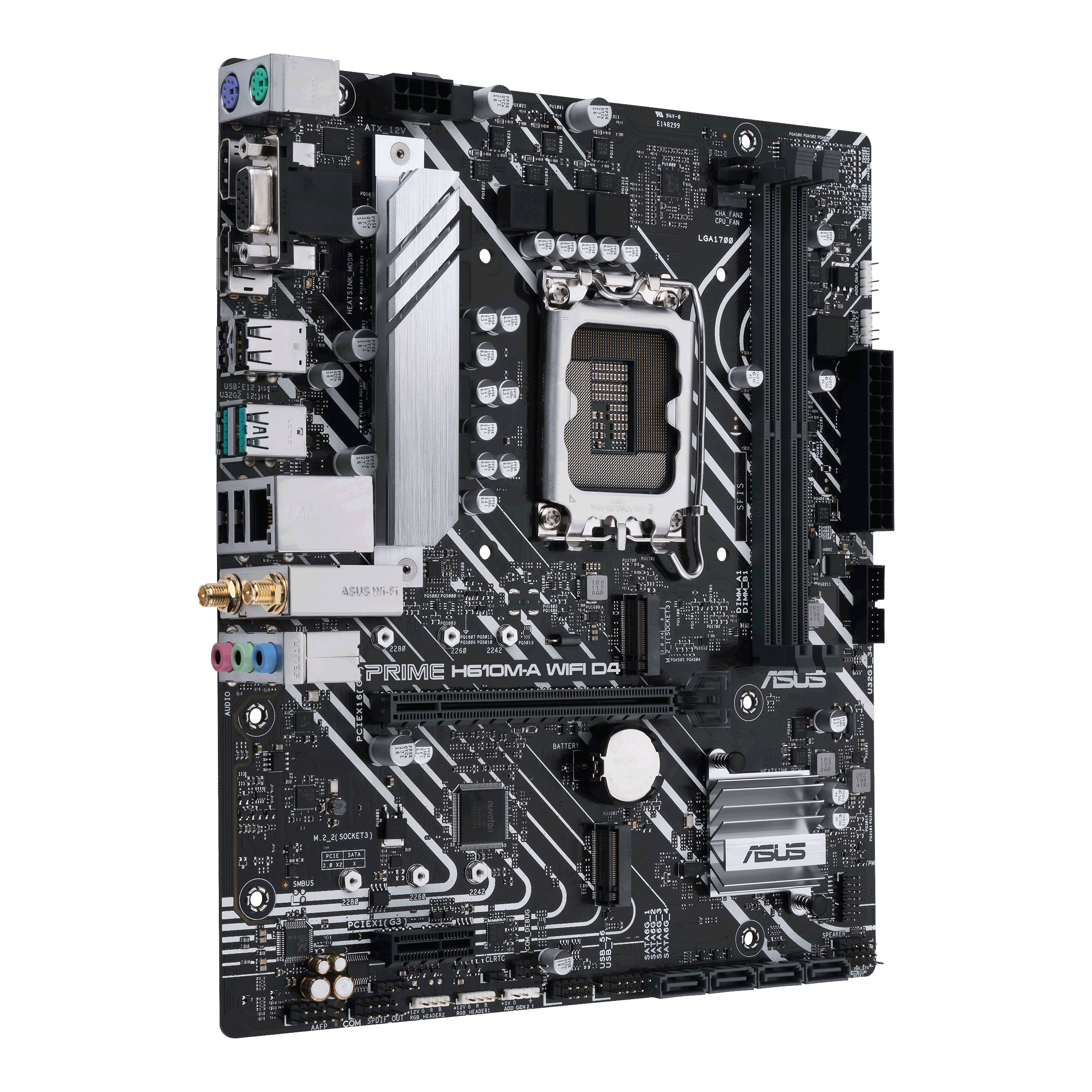 Дънна платка ASUS PRIME H610M-A WIFI D4 - 90MB1C80-M0EAY0