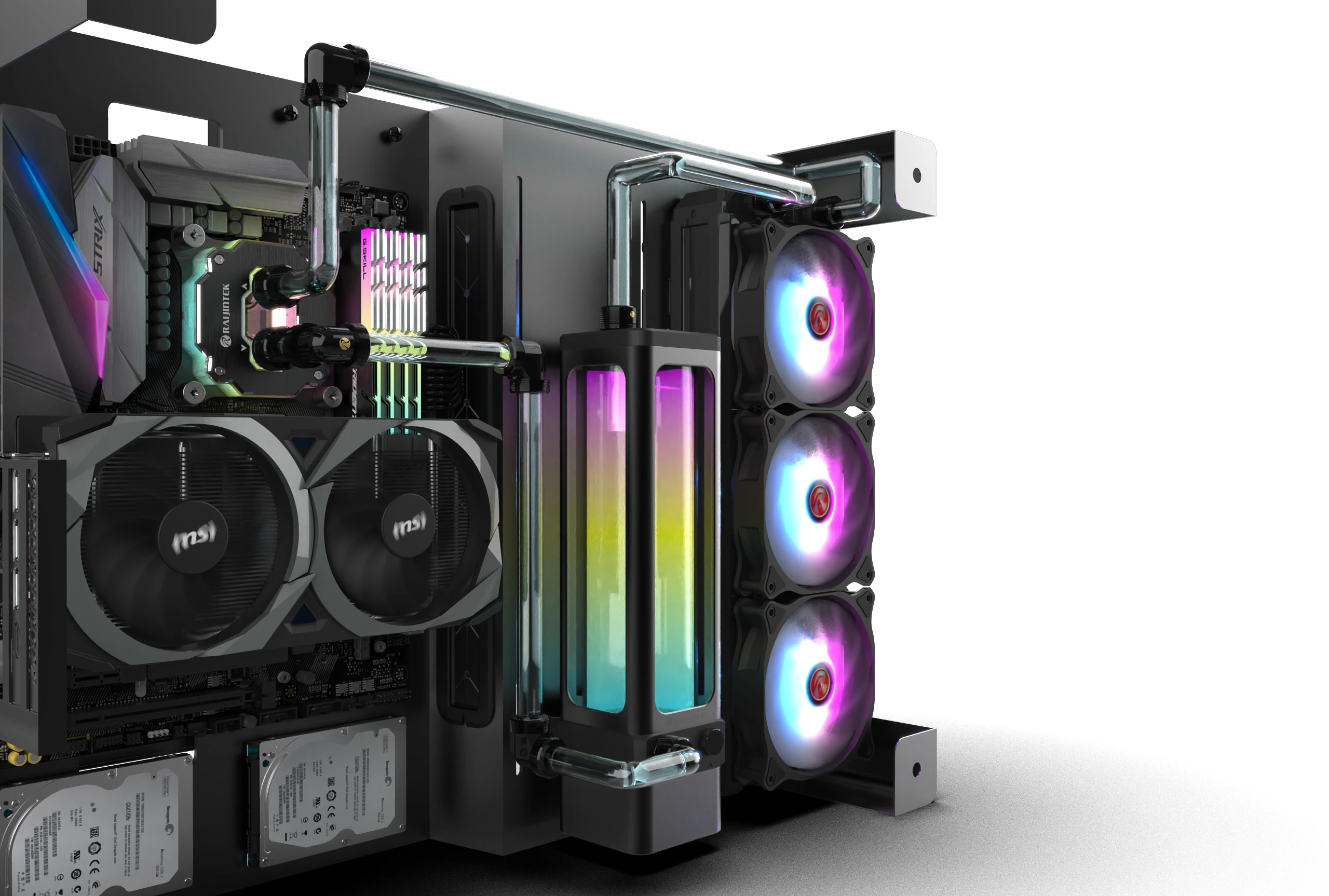 Водно охлаждане за процесор Raijintek SCYLLA PRO CA360 Water Cooling DIY KIT