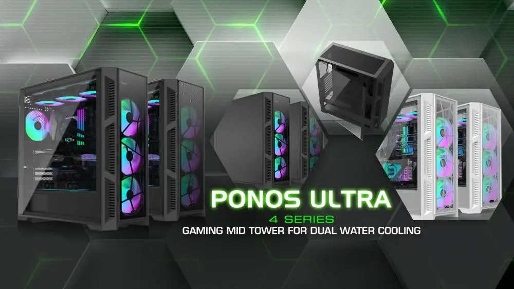 Кутия Raijintek PONOS ULTRA WHITE TG4 Case EATX