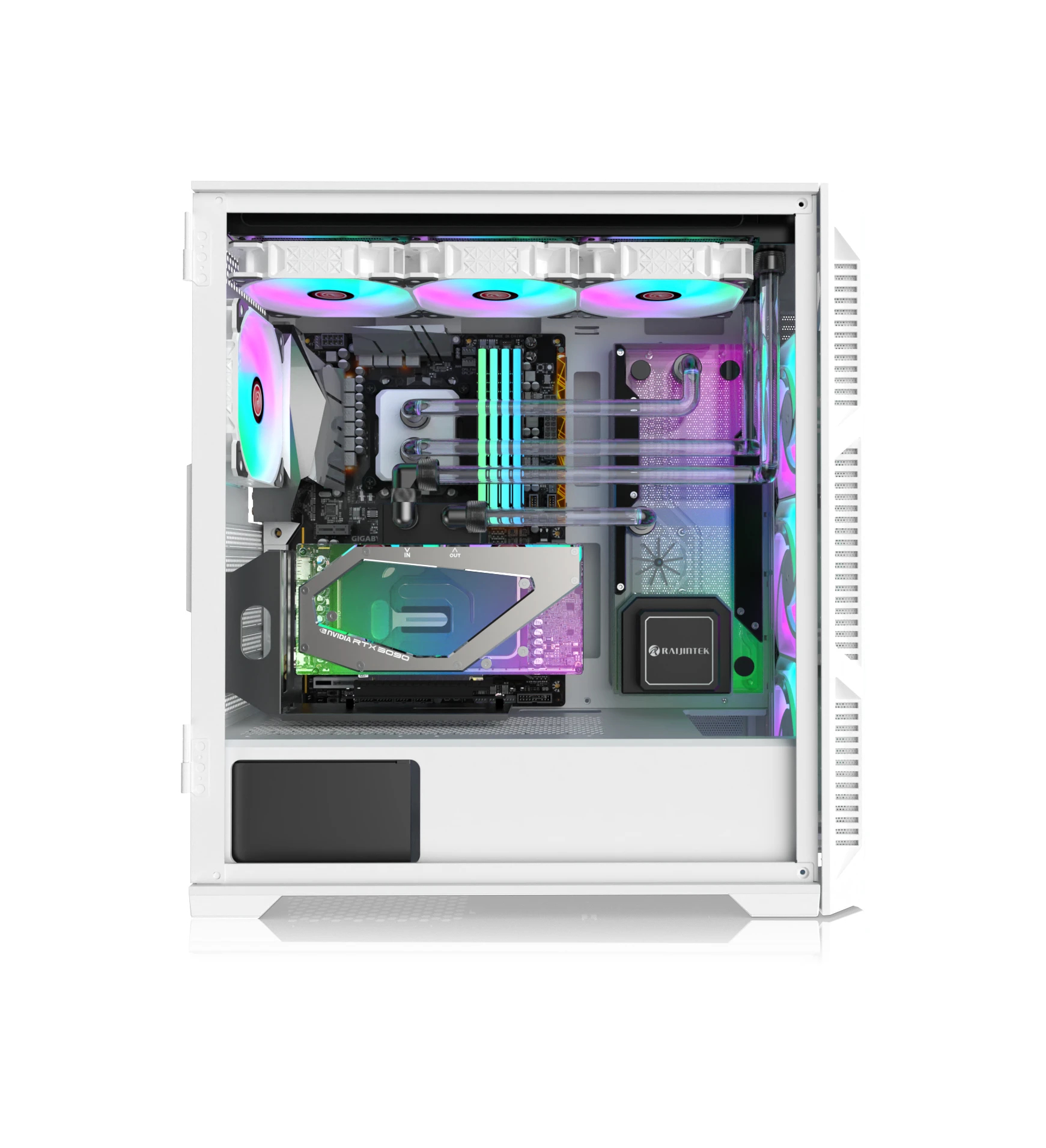 Кутия Raijintek PONOS ULTRA WHITE MS4 Case EATX