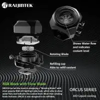 Водно охлаждане за процесор Raijintek ORCUS 140 RBW Water Cooling