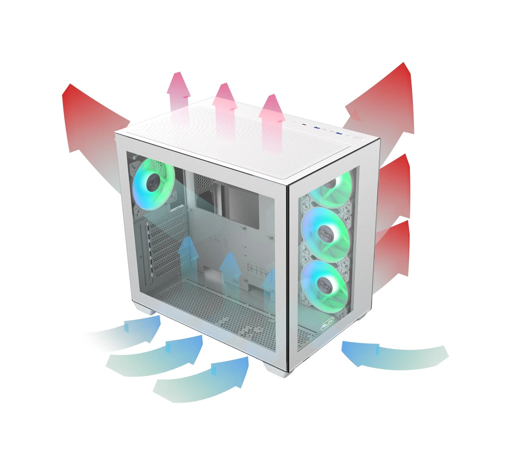 Кутия Raijintek PAEAN C7 White Case ATX