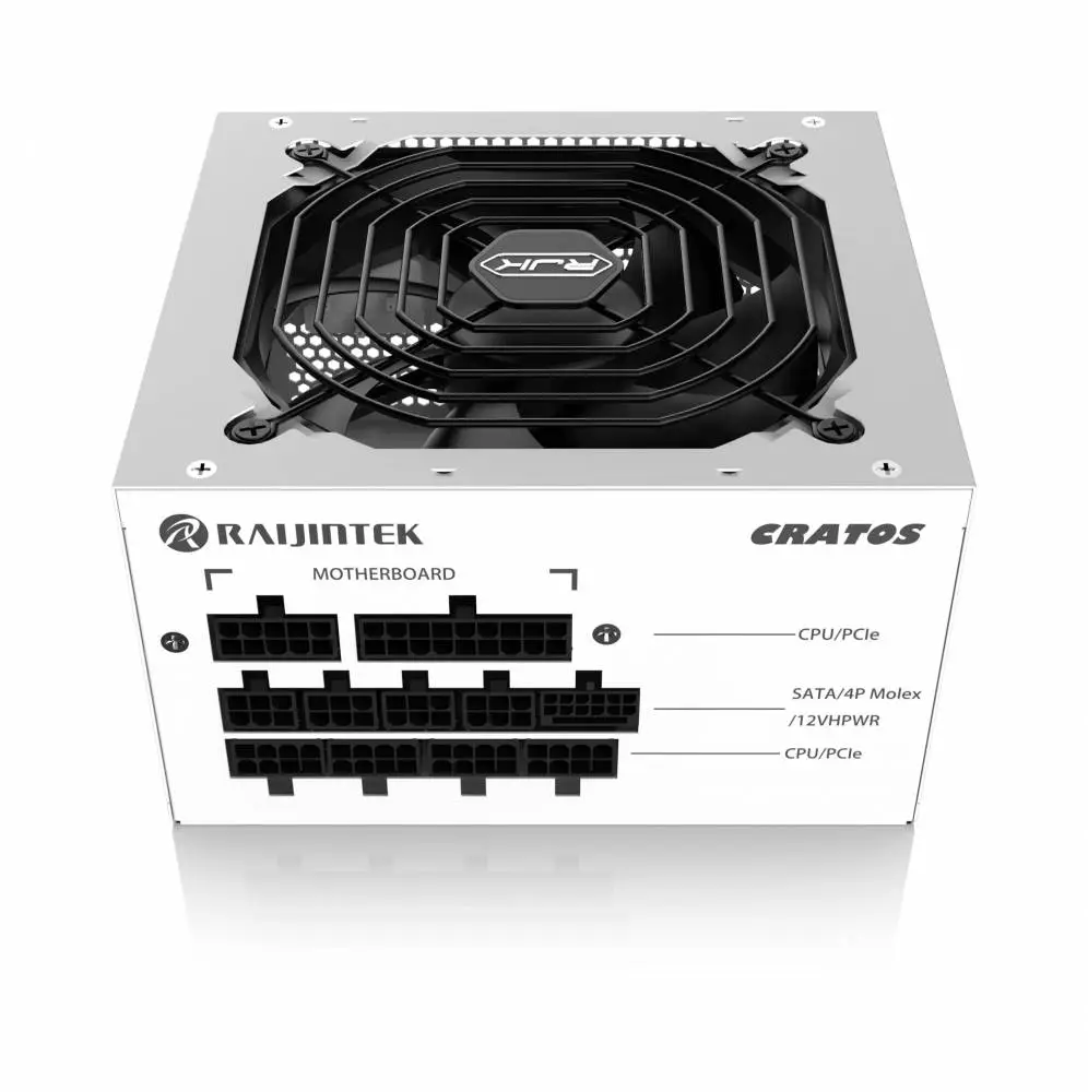 Захранване Raijintek CRATOS 850 PSU ATX 3.0 850W 80 Plus Gold PCIe Gen5 White