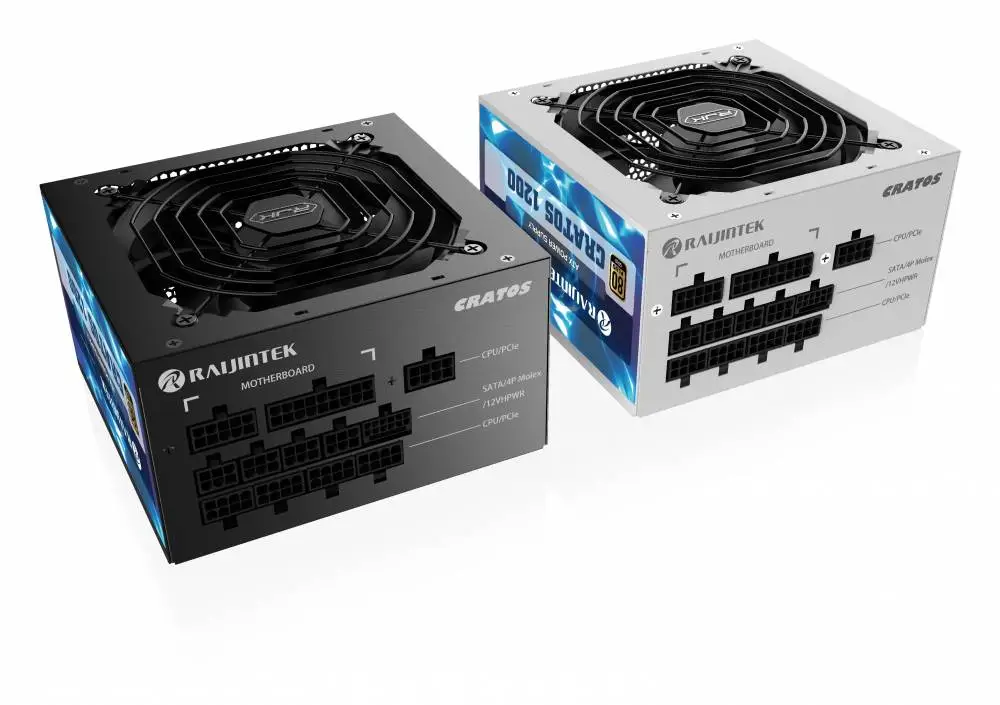 Τροφοδοτικό Raijintek CRATOS 1200 PSU ATX 3.0 1200W 80 Plus Gold PCIe Gen5 Black