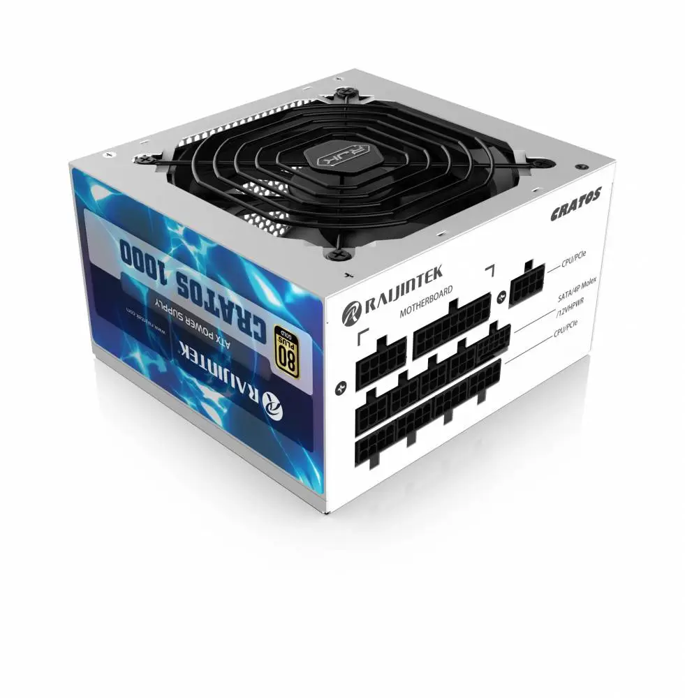 Захранване Raijintek CRATOS 1000 PSU ATX 3.0 1000W 80 Plus Gold PCIe Gen5 White