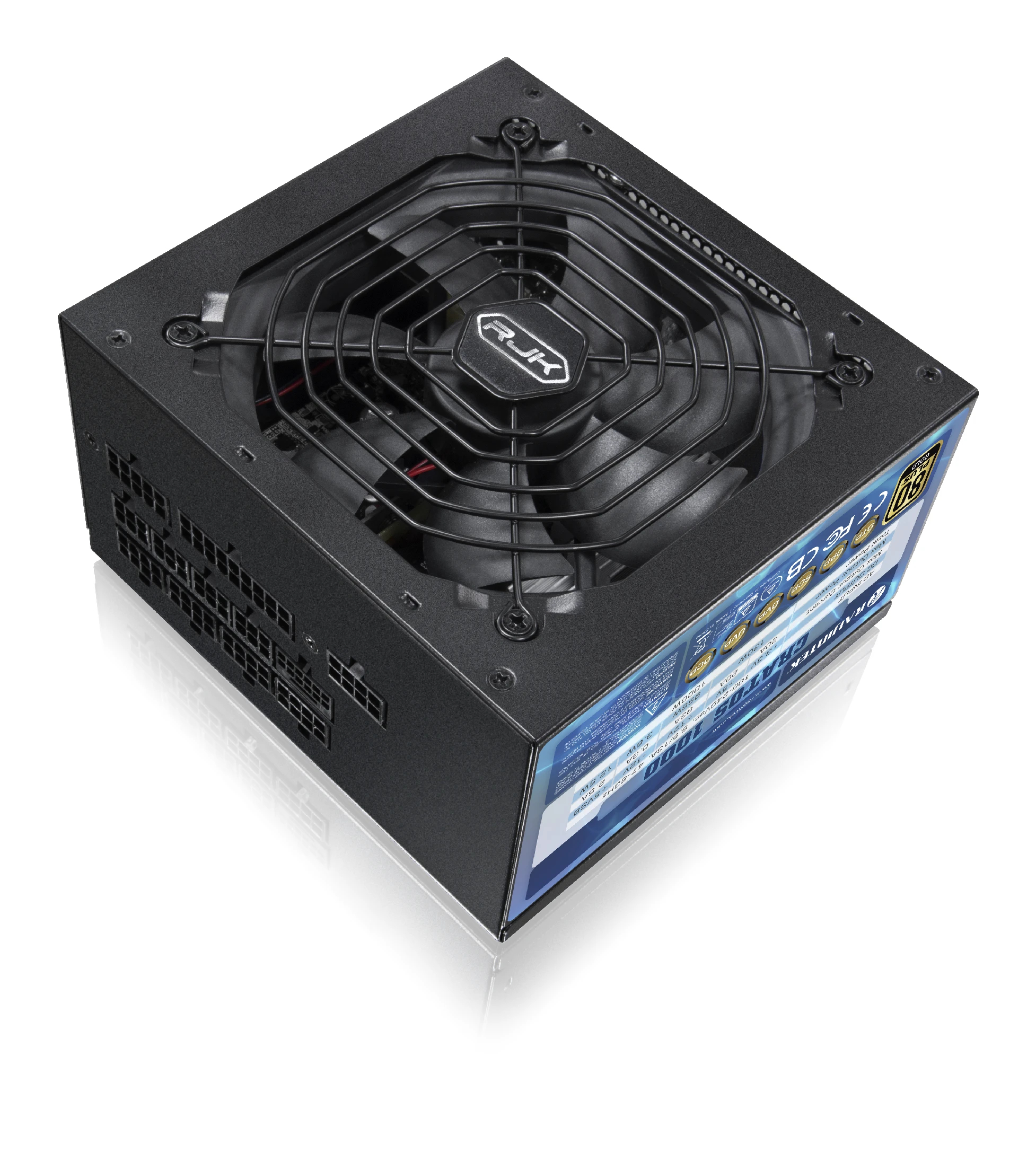 Захранване Raijintek CRATOS 1000 PSU ATX 3.0 1000W 80 Plus Gold PCIe Gen5 Black