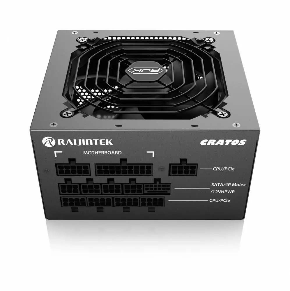 Захранване Raijintek CRATOS 1000 PSU ATX 3.0 1000W 80 Plus Gold PCIe Gen5 Black