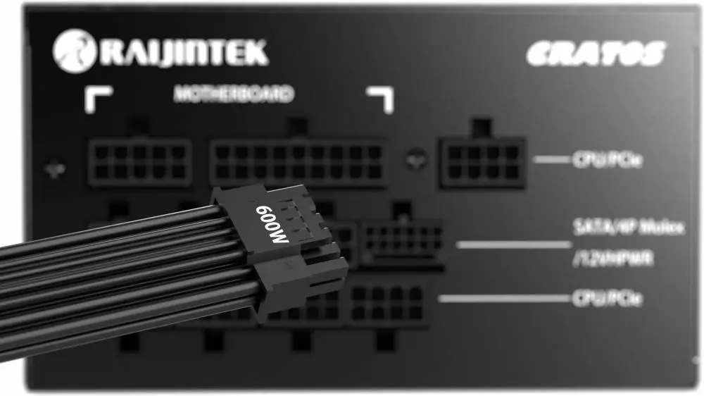 Захранване Raijintek CRATOS 1000 PSU ATX 3.0 1000W 80 Plus Gold PCIe Gen5 Black