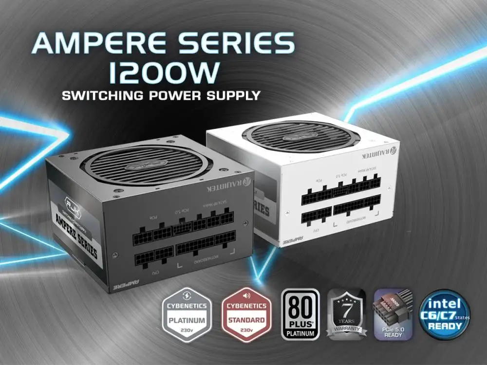 Захранване Raijintek AMPERE 1200 PSU ATX 3.0 1200W 80 Plus Platinum PCIe Gen5 