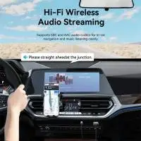 Vention блутут за кола за разговори и музика Car Bluetooth 5.4 audio receiver USB, 3.5mm jack - NAIHG