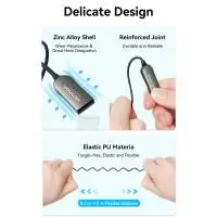 Vention блутут за кола за разговори и музика Car Bluetooth 5.4 audio receiver USB, 3.5mm jack - NAIHG