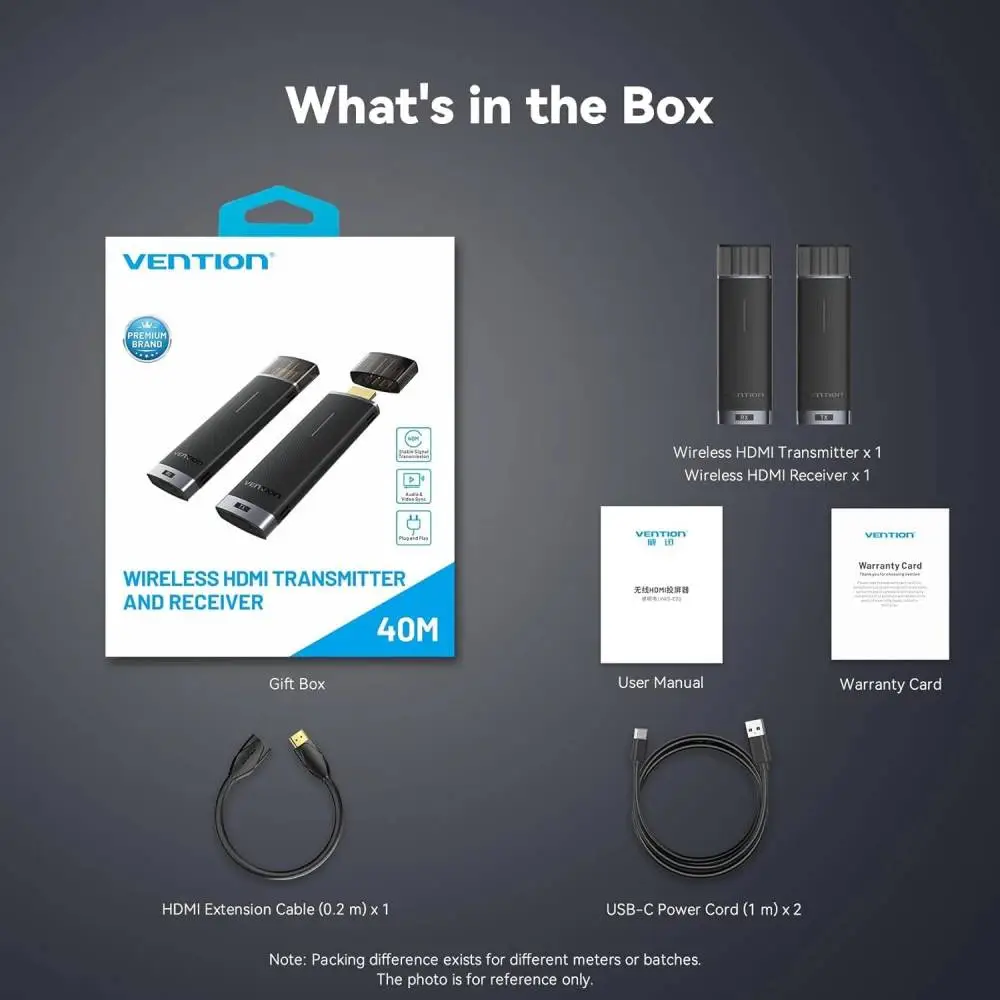 Vention безжичен трансмитер Wireless HDMI Transmitter - ADCB0