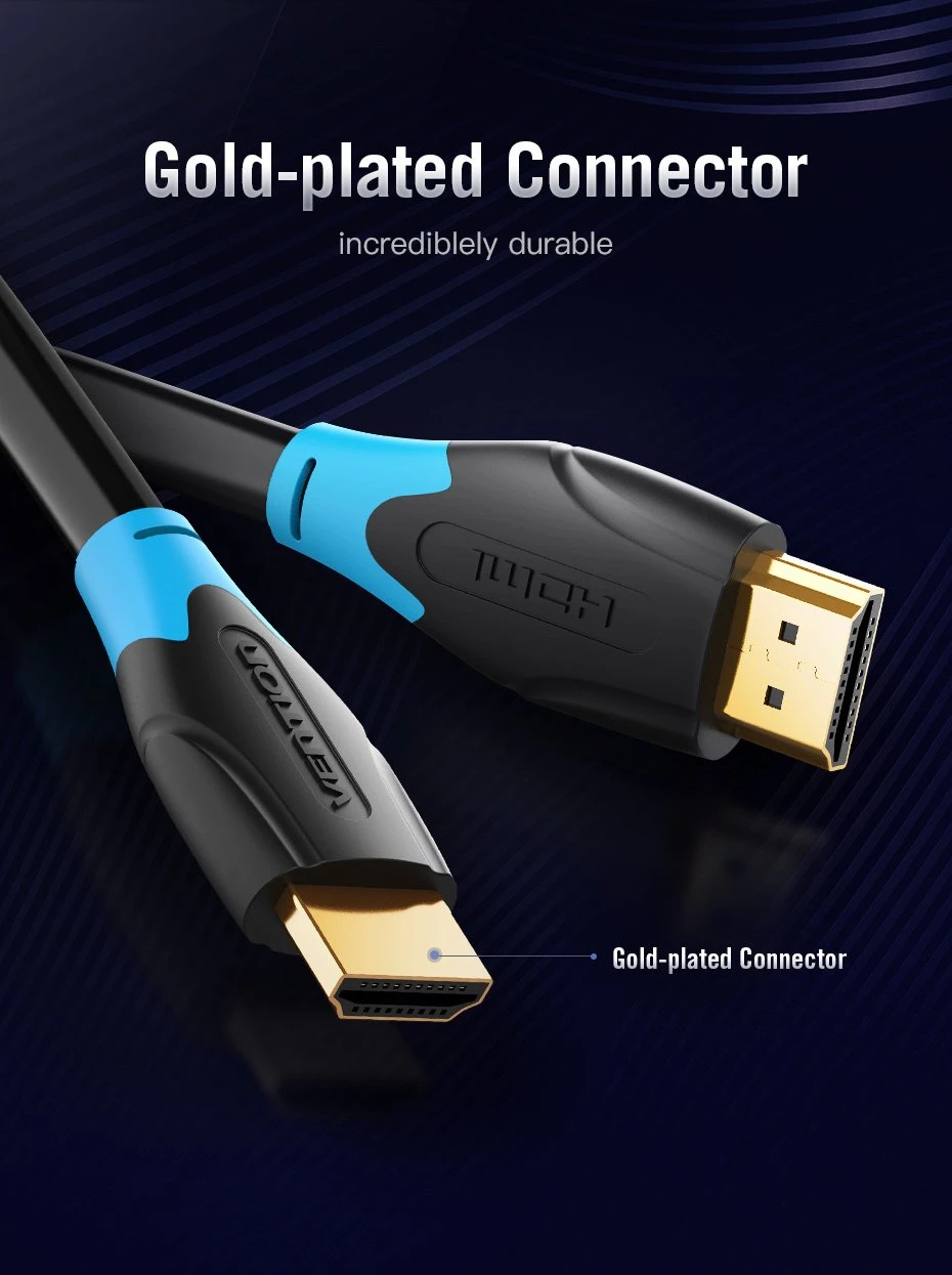 Vention Câble HDMI v2.0 M / M 4K/60Hz Gold - 20M Black - AACBQ