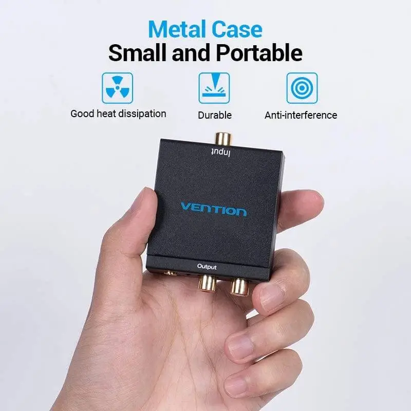 Vention аудио конвертор Analog Audio Convertor Optical/Coaxial F -> 2 x RCA/TRS 3.5mm F - BDFB0