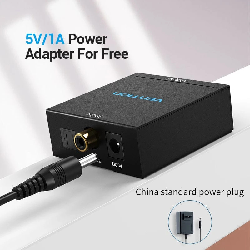 Vention аудио конвертор Analog Audio Convertor Optical/Coaxial F -> 2 x RCA/TRS 3.5mm F - BDFB0