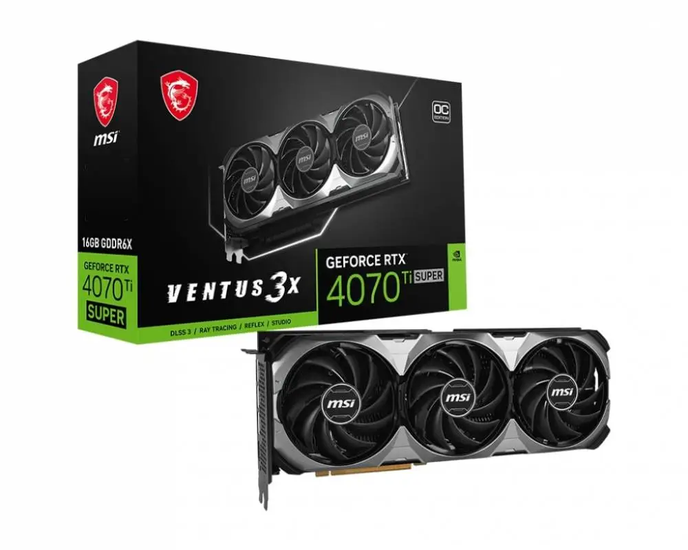 Видео карта MSI GeForce RTX 4070 Ti SUPER 16G VENTUS 3X OC