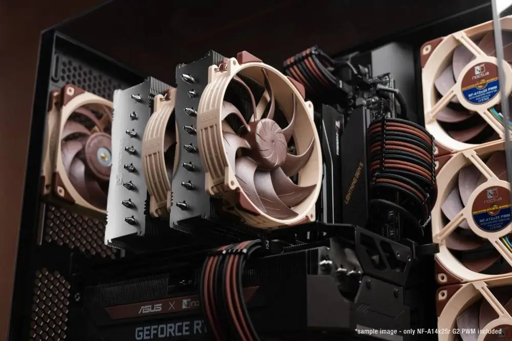 Σύνολο ανεμιστήρων Noctua NF-A14x25r G2 PWM Sx2-PP 140mm