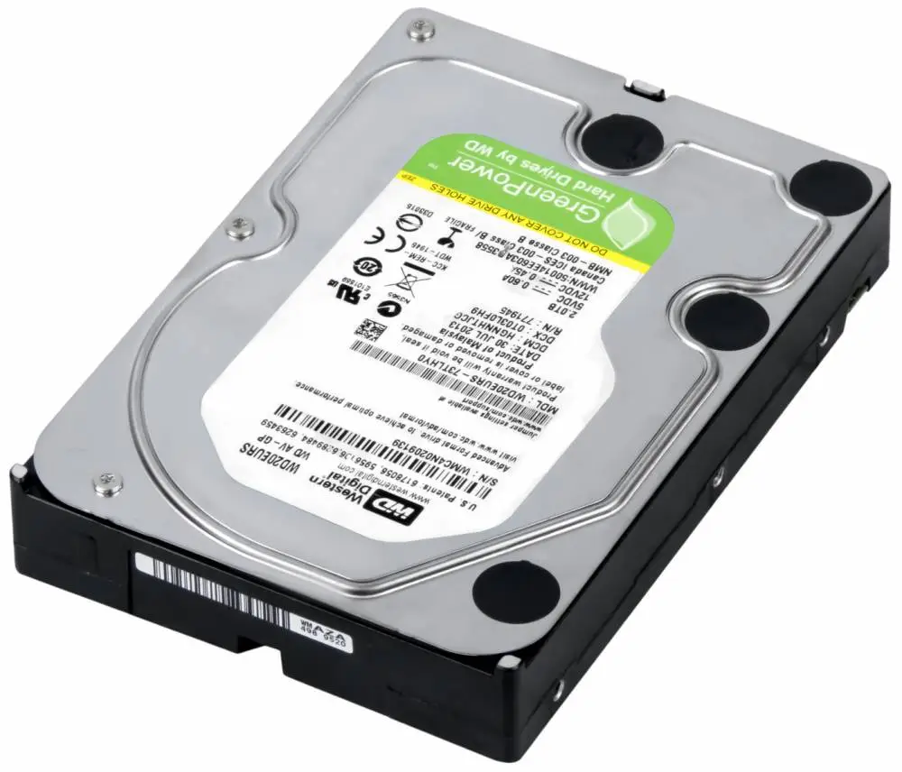 Твърд диск WD Caviar Green 2TB 3.5" 5400rpm 64MB SATA2 3Gb/s - WD20EARS
