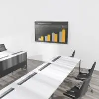 Стенна стойка за TV HAMA, 203 см (80"), 360 &deg;, до 50 кг, 220857