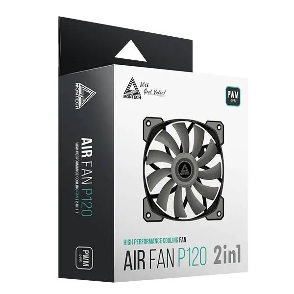 Вентилатор Montech AIR FAN P120 Fan Kit 2x120mm 1-to-3 splitter PWM