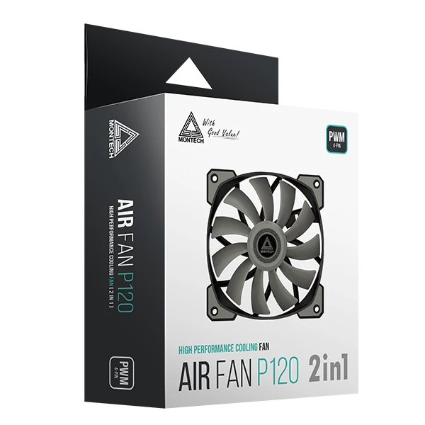 Вентилатор Montech AIR FAN P120 Fan Kit 2x120mm 1-to-3 splitter PWM
