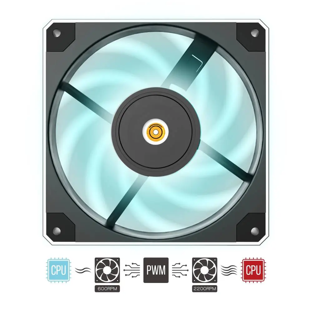 Вентилатор Montech METAL 120 PWM Fan 120mm PWM