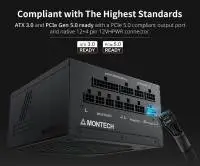 Захранване Montech TITAN GOLD 1000 (1000W) PSU 80 Plus Gold ATX 3.0 Full Modular