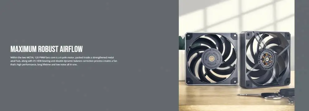 Охладител за процесор Montech METAL DT24 PREMIUM CPU Cooler Dual Tower ARGB Black