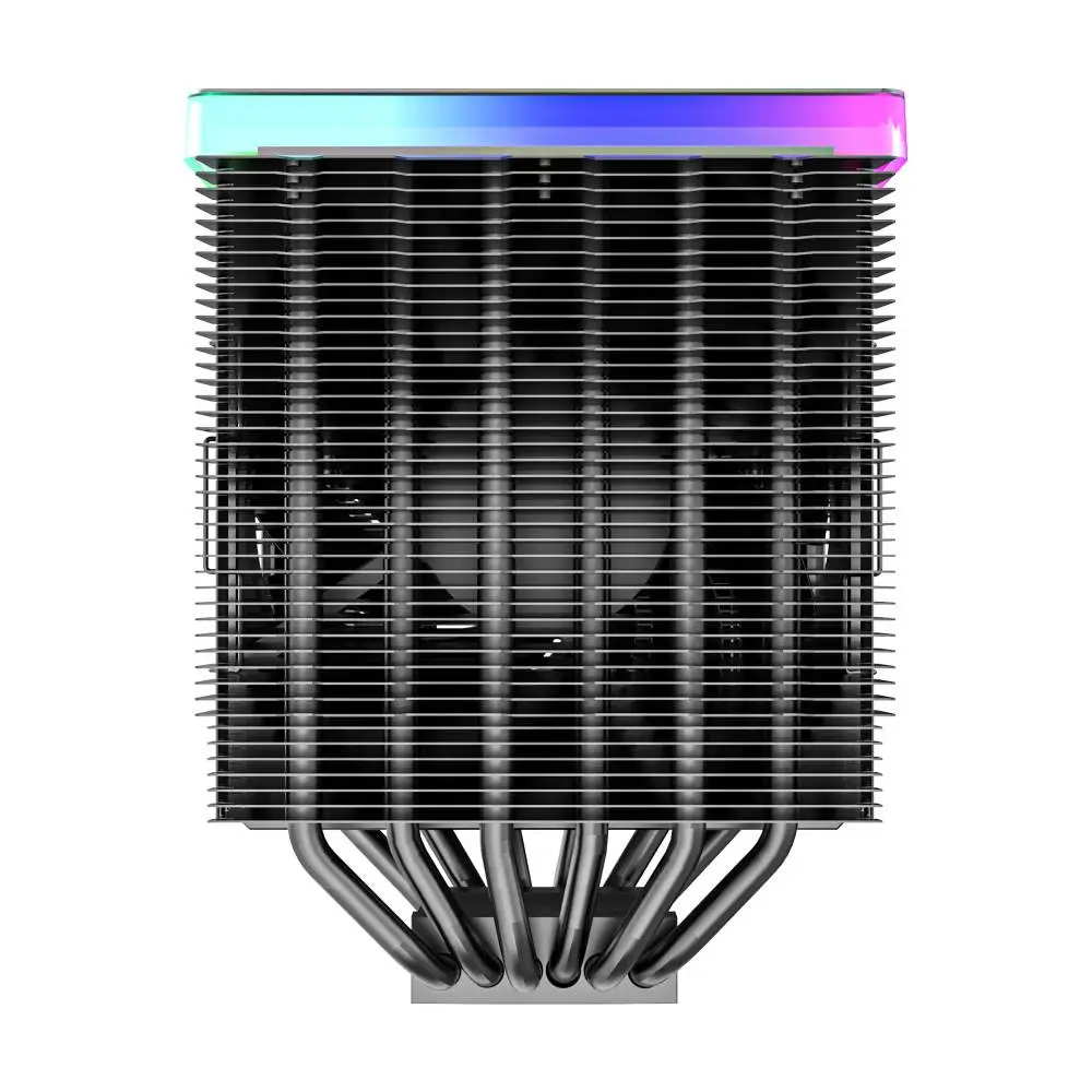 Охладител за процесор Montech METAL DT24 PREMIUM CPU Cooler Dual Tower ARGB Black