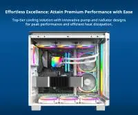 Водно охлаждане за процесор Montech Hyper Flow ARGB 360 CPU Liquid Cooler White
