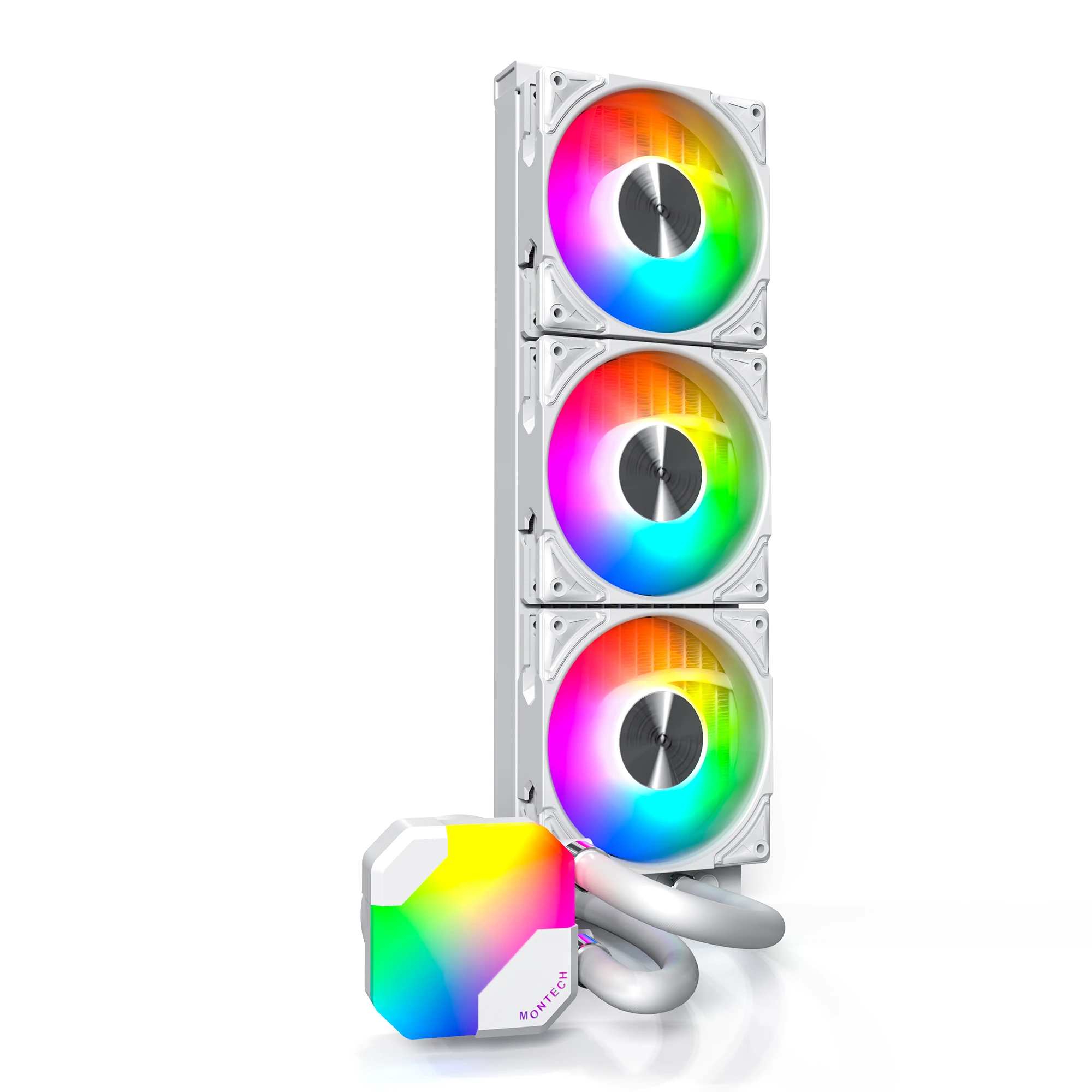 Водно охлаждане за процесор Montech Hyper Flow ARGB 360 CPU Liquid Cooler White