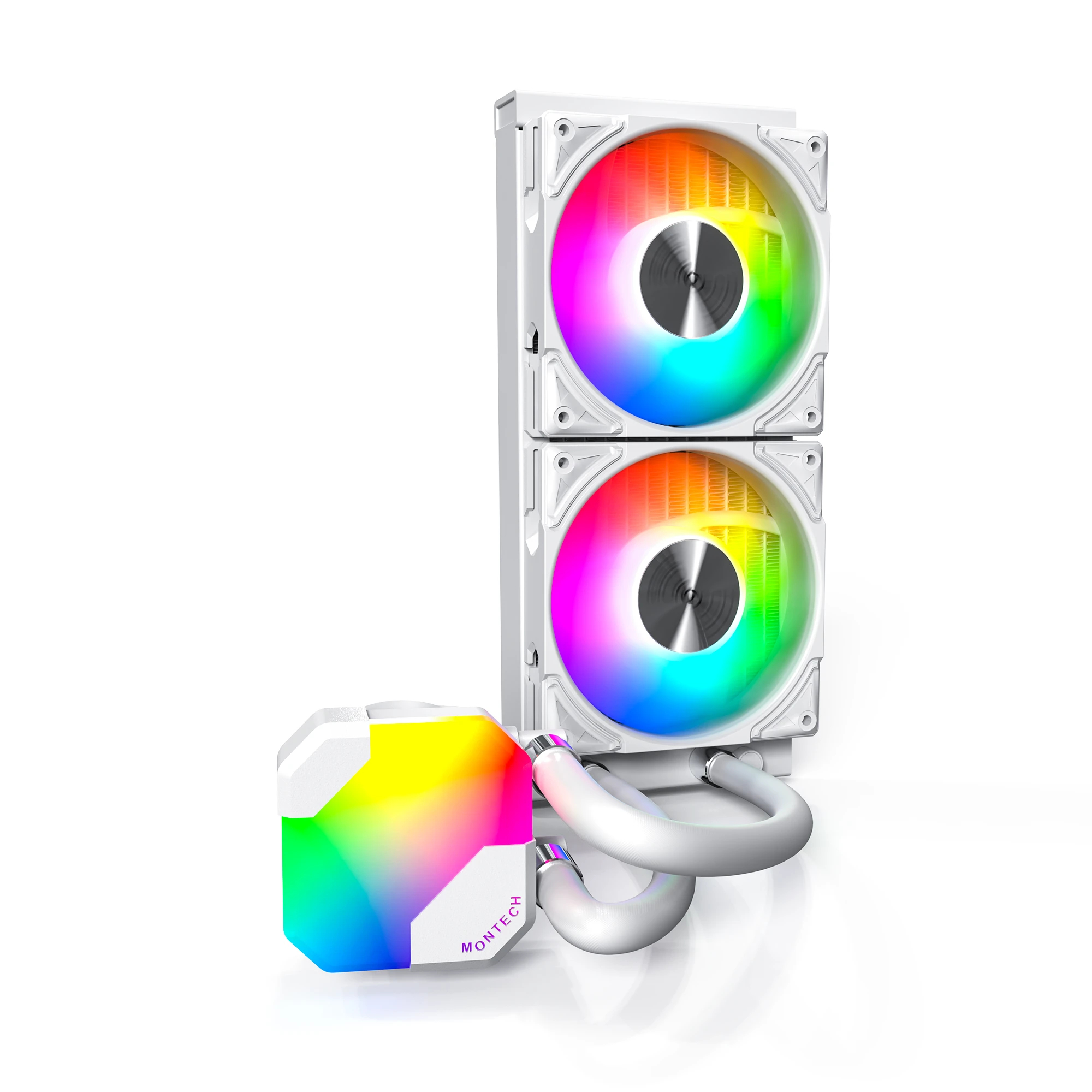 Водно охлаждане за процесор Montech Hyper Flow ARGB 240 CPU Liquid Cooler White