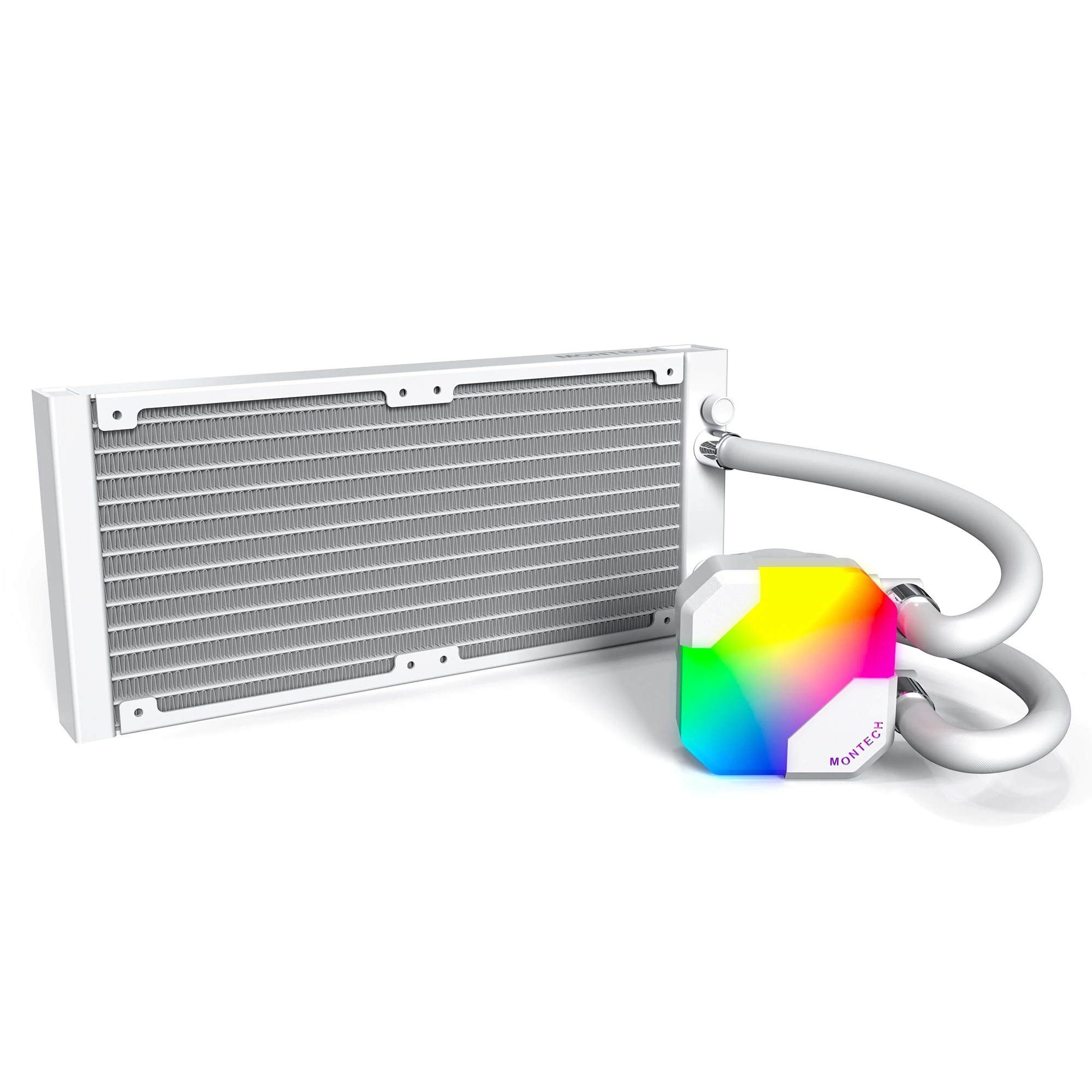 Водно охлаждане за процесор Montech Hyper Flow ARGB 240 CPU Liquid Cooler White