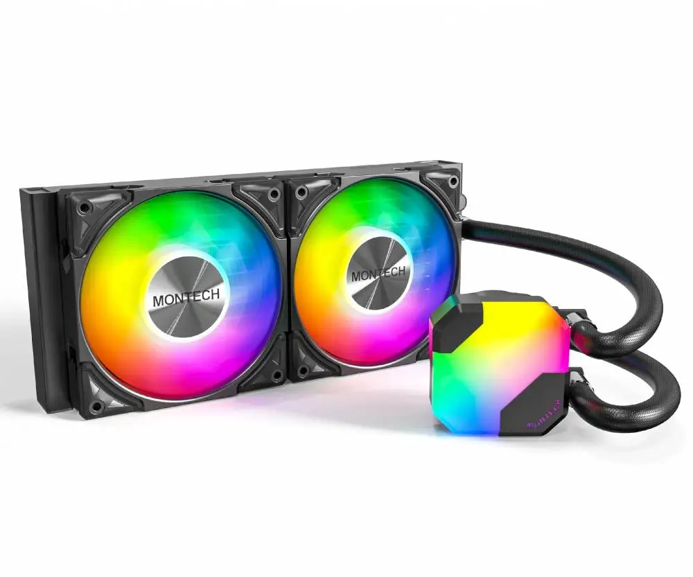 Водно охлаждане за процесор Montech Hyper Flow ARGB 240 CPU Liquid Cooler Black