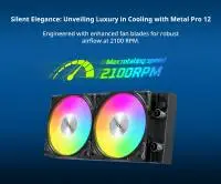 Водно охлаждане за процесор Montech Hyper Flow ARGB 240 CPU Liquid Cooler Black