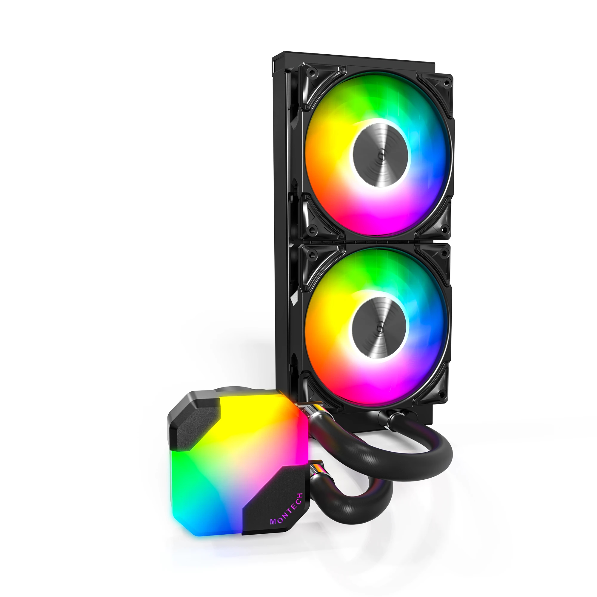 Водно охлаждане за процесор Montech Hyper Flow ARGB 240 CPU Liquid Cooler Black