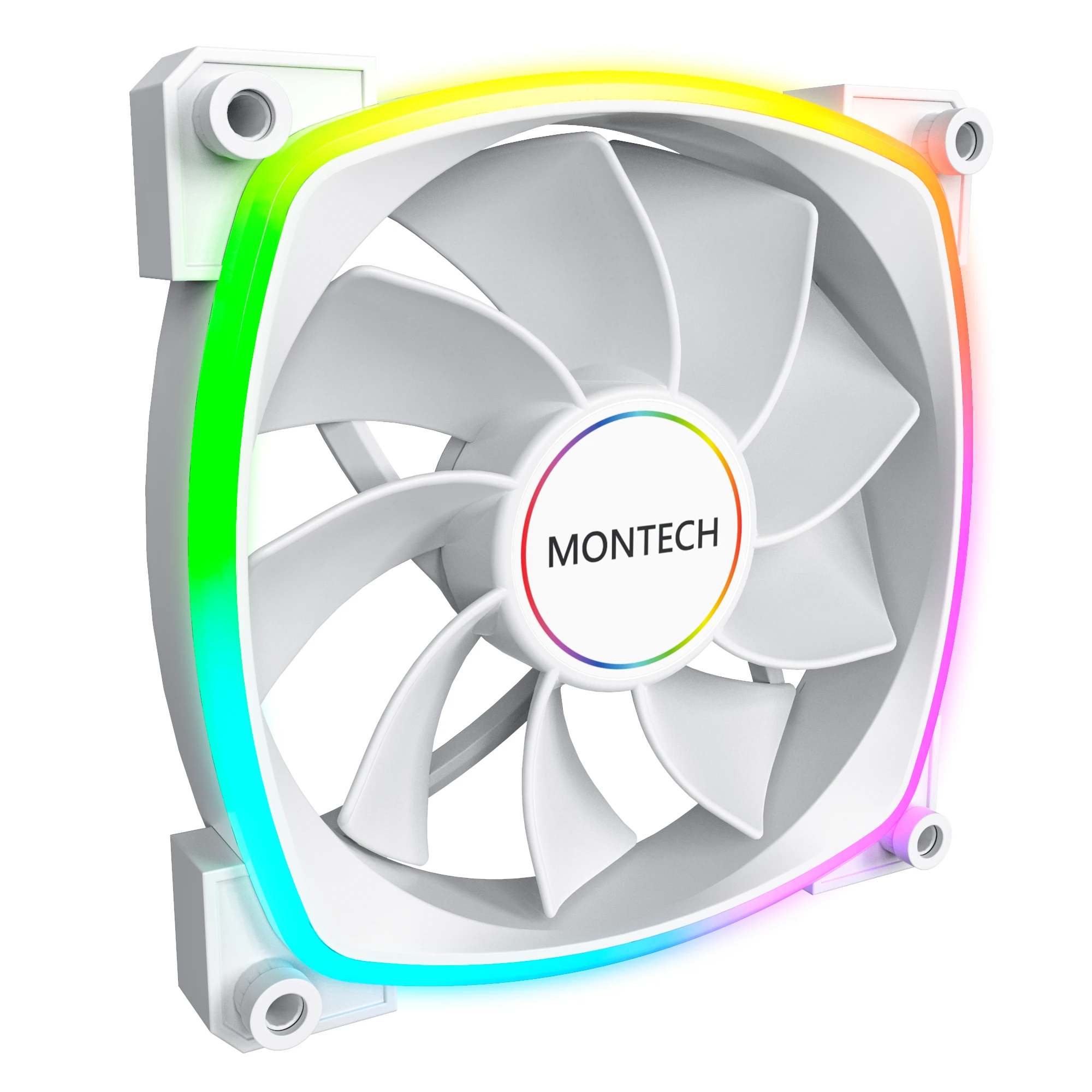 Ανεμιστήρας Montech RX140 PWM REVERSE Fan 140mm ARGB Λευκός