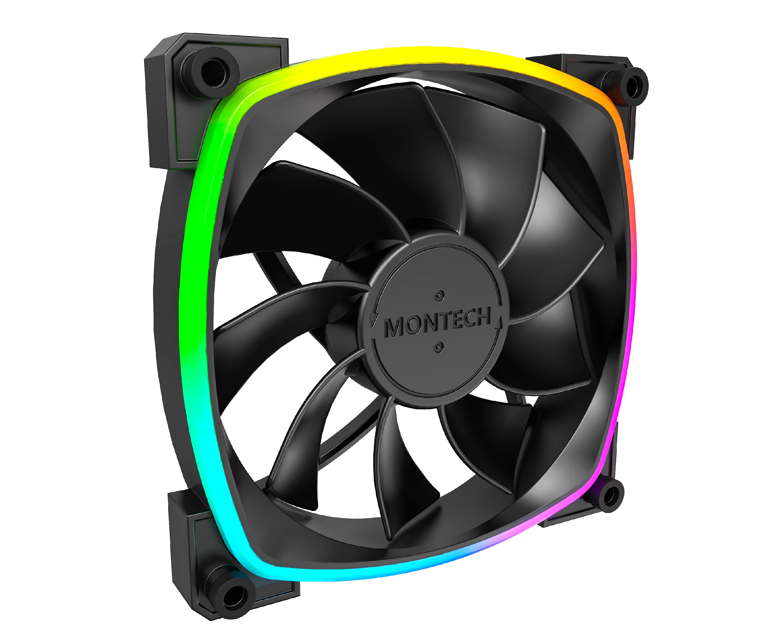 Вентилатор Montech RX120 PWM REVERSE Fan 120mm ARGB Black