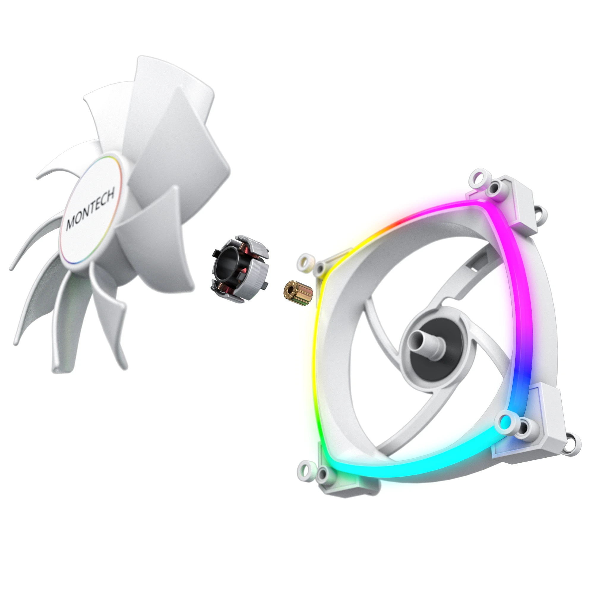 Вентилатор Montech AX140 PWM Fan 140mm ARGB White
