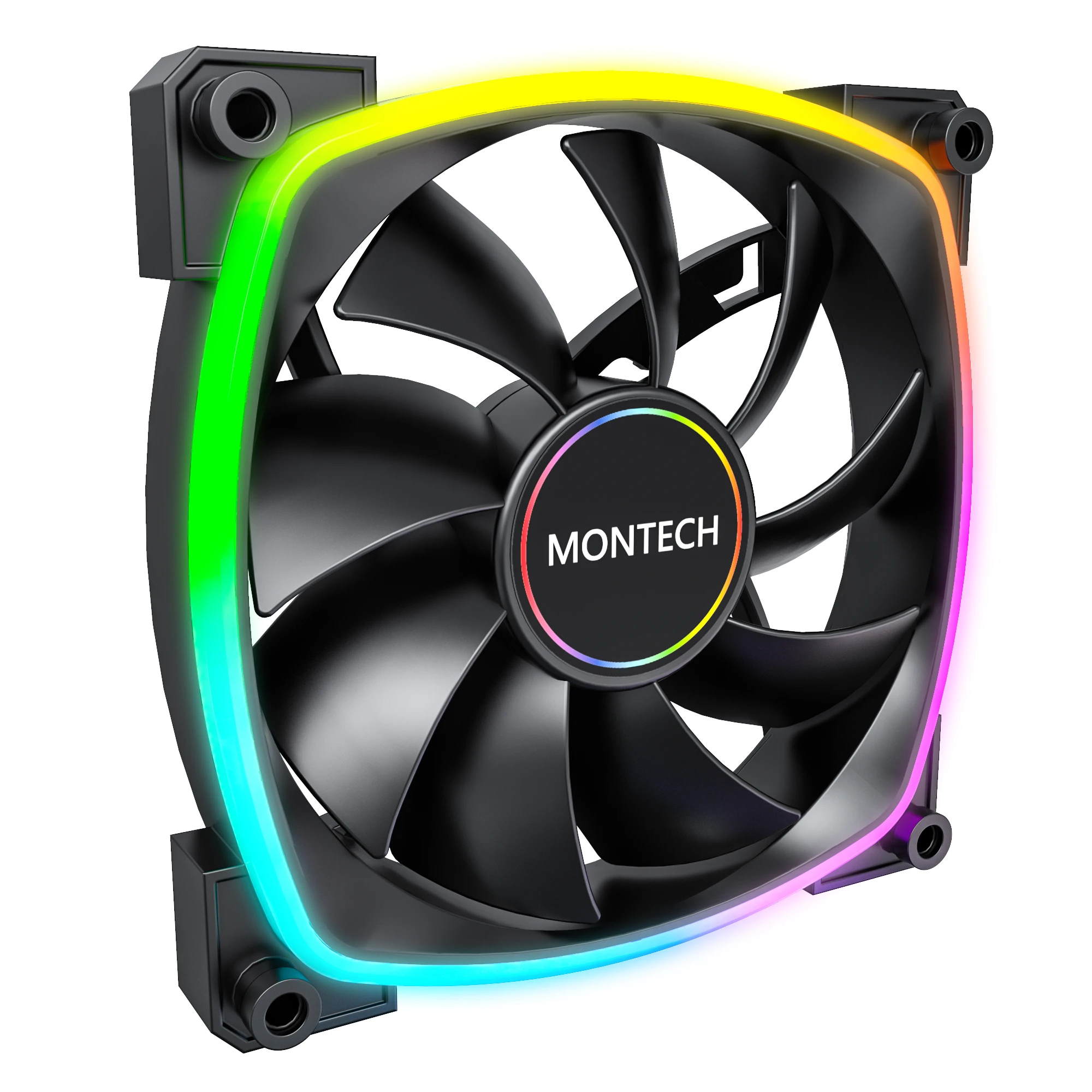 Вентилатор Montech AX140 PWM Fan 140mm ARGB Black 