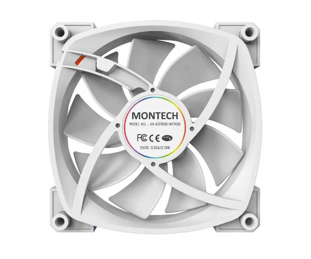 Вентилатор Montech AX120 PWM Fan 120mm ARGB White