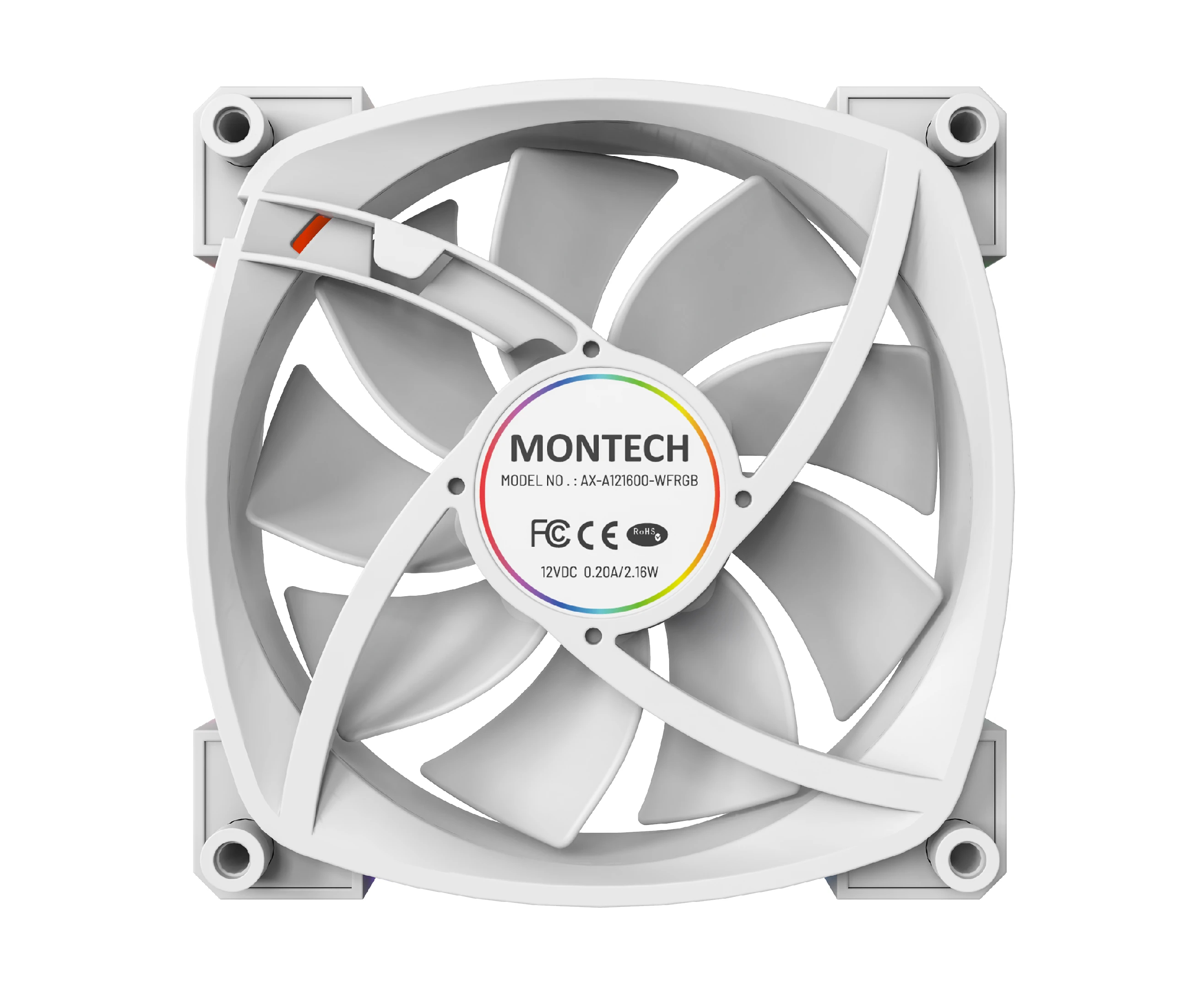 Вентилатор Montech AX120 PWM Fan 120mm ARGB White