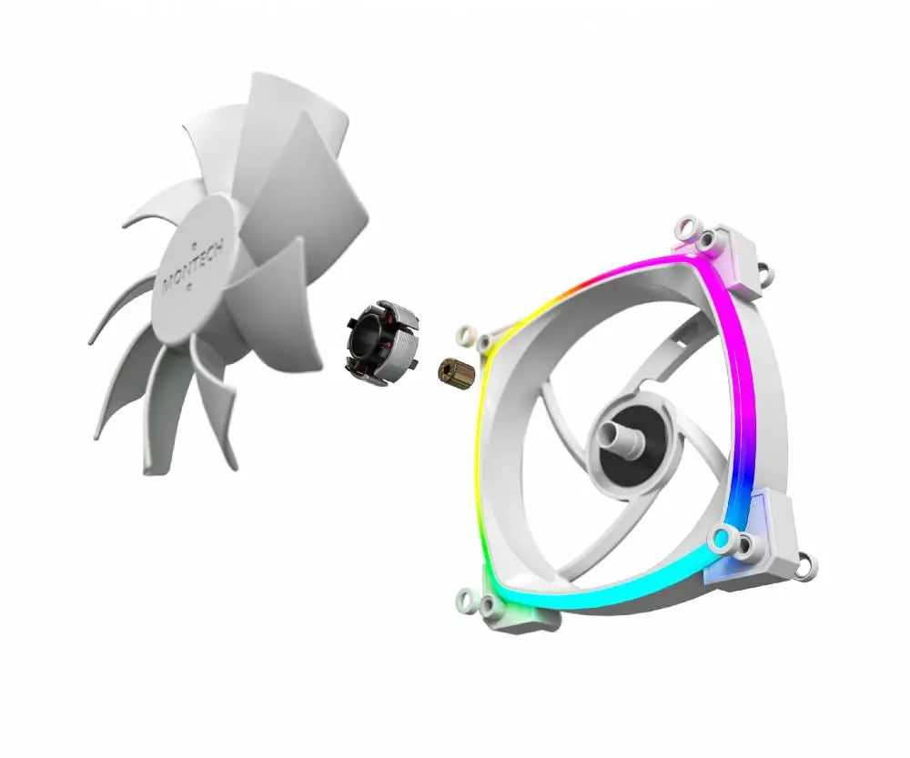 Вентилатор Montech AX120 PWM Fan 120mm ARGB White