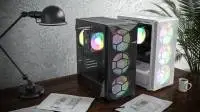 Кутия Montech X3 MESH TG White Mid-tower 6 x Fixed ARGB fans